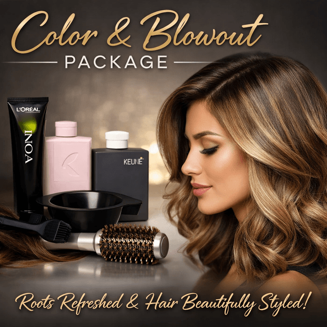 1 root touch up+ 3 blowouts package at Mafistyle in Costa Mesa, CA